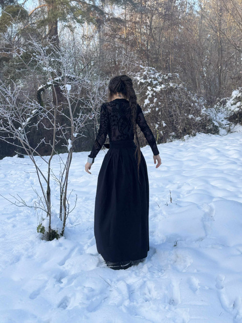 Sukně ABLA / bavlněná — foto 5