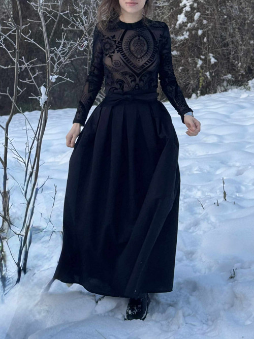 Sukně ABLA / bavlna s lycrou — foto 4