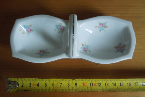 Stará porcelánová značená slánka — foto 6