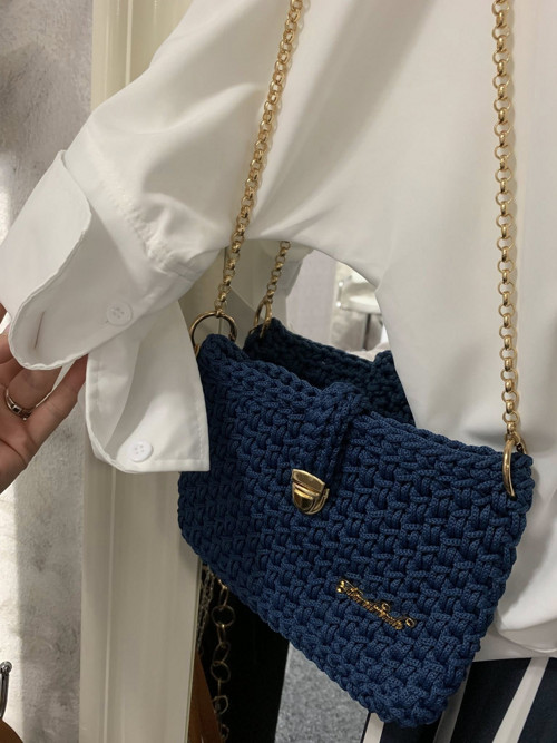 Crossbody háčkovaná kabelka — foto 6