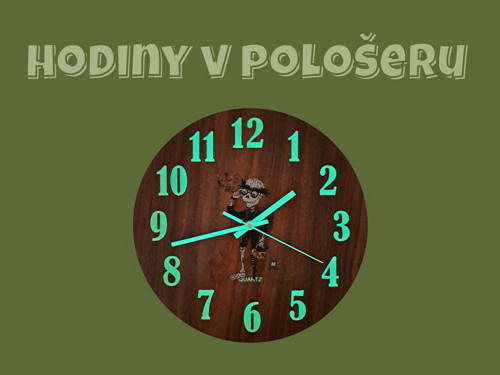 Dřevěné Fosforové Hodiny — foto 2