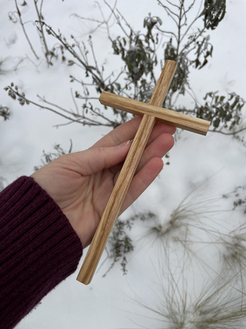 Jasanový kříž 20 cm č.151 — foto 2