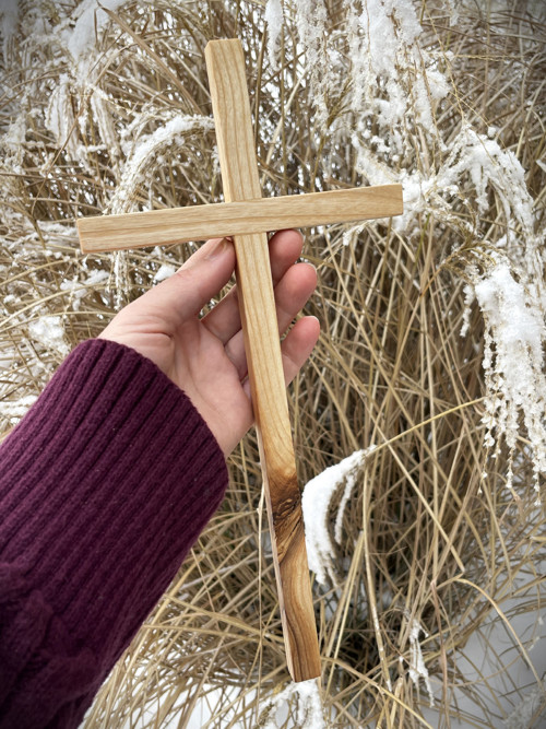 Jasanový kříž 30 cm č.148 — foto 3