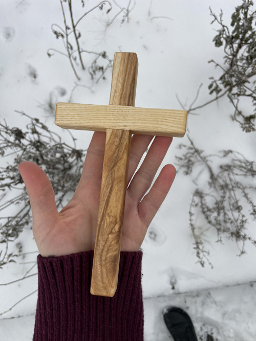 Jasanový kříž 20 cm č.152 — foto 2