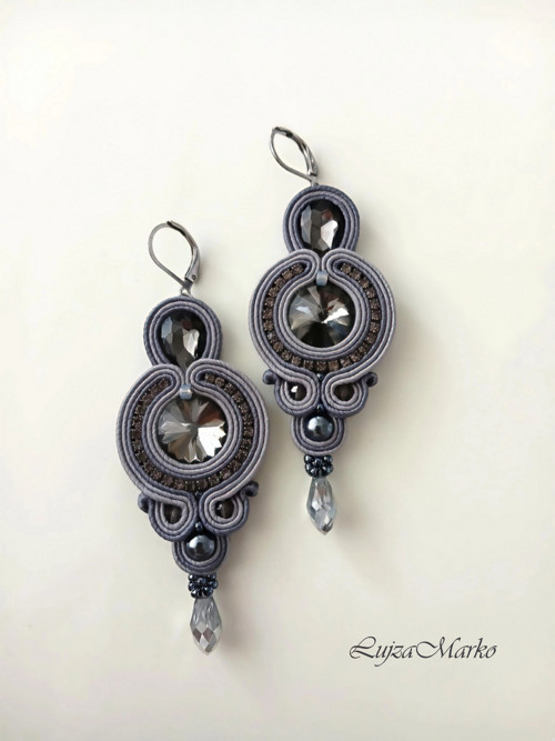 Arianna soutache / sutaš náušnice — foto 2
