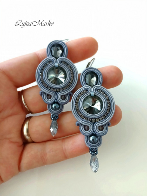Arianna soutache / sutaš náušnice — foto 5
