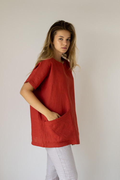 Lněná tunika Eliza — foto 5