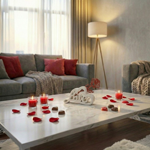 Srdce s nápisem Love a růží — foto 3