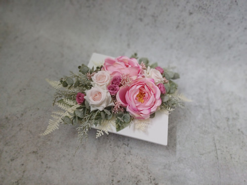 Ikebana s růžemi do růžova — foto 2