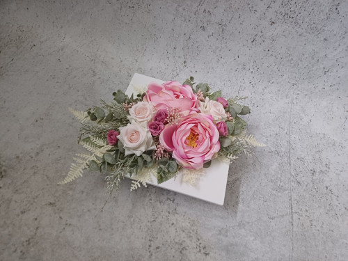 Ikebana s růžemi do růžova — foto 4