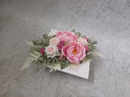 Ikebana s růžemi do růžova — foto 6