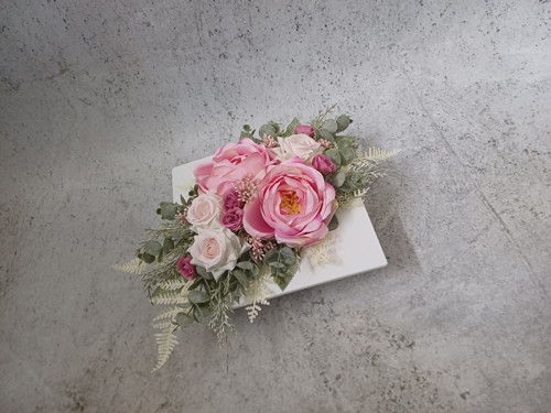 Ikebana s růžemi do růžova — foto 3