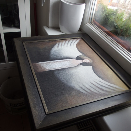 Srdce v peří. 72x59 cm — foto 6