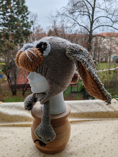 Ušanka BÉŽOVÝ KRÁLÍČEK — foto 3