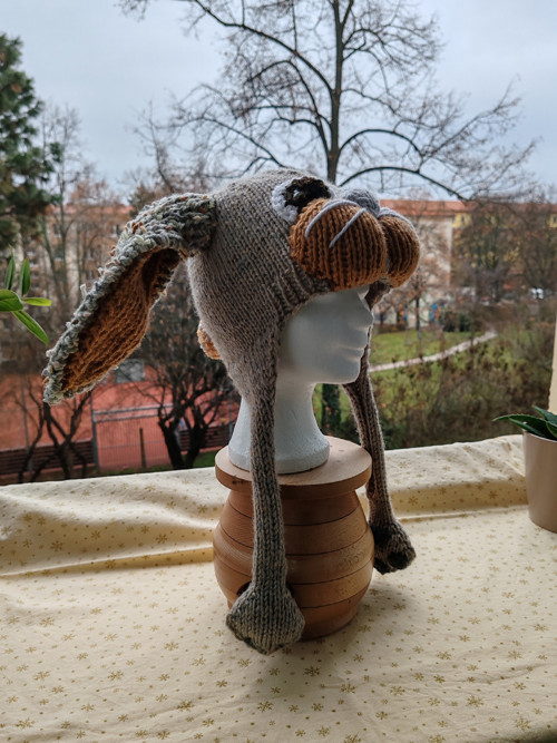 Ušanka BÉŽOVÝ KRÁLÍČEK — foto 4