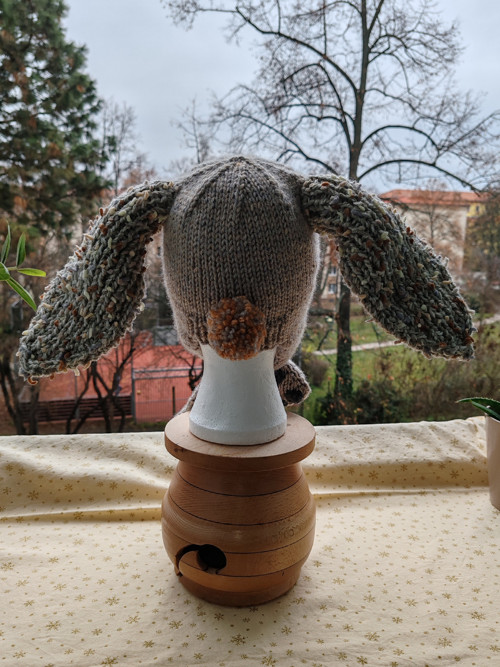 Ušanka BÉŽOVÝ KRÁLÍČEK — foto 5