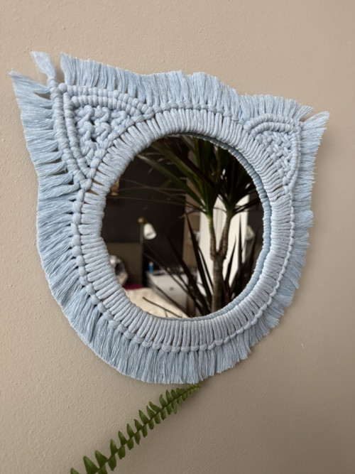 Macrame kočičí zrcadlo — foto 2