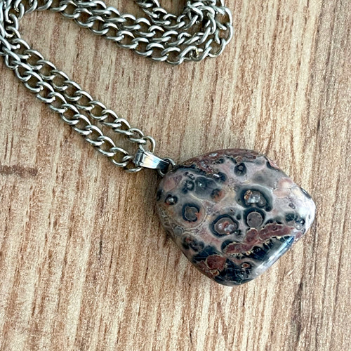 Přívěsek s jaspisem leopardím E063 — foto 3