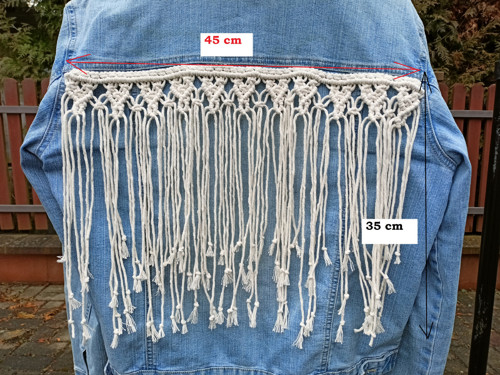 Macramé ozdoba na bundu — foto 4