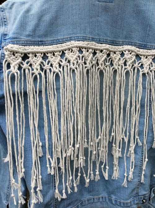 Macramé ozdoba na bundu — foto 6