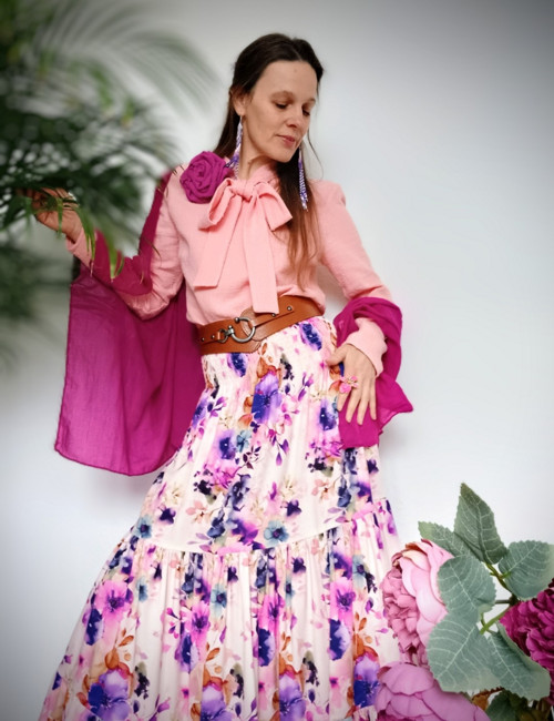 Maxi Elegantní Sukně Kaskádovitá — foto 4