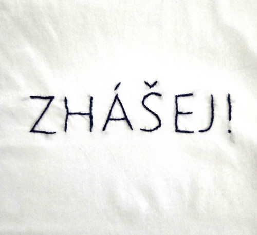 Pánské tričko "Zhášej" - bílé, M — foto 2