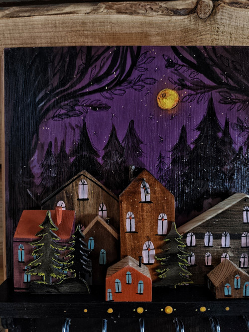 Scary night- věšák na klíče — foto 5