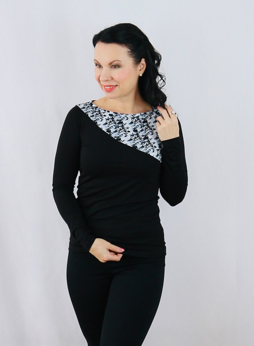 Dámské tričko černé — foto 2
