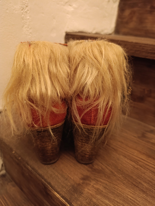 Krásné upcyklované kožené boho botky — foto 4
