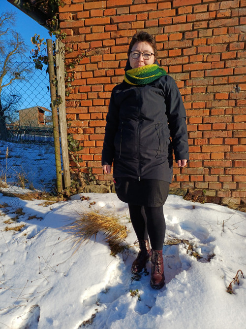 Háčkovaný šátek "Slunečnice" — foto 3
