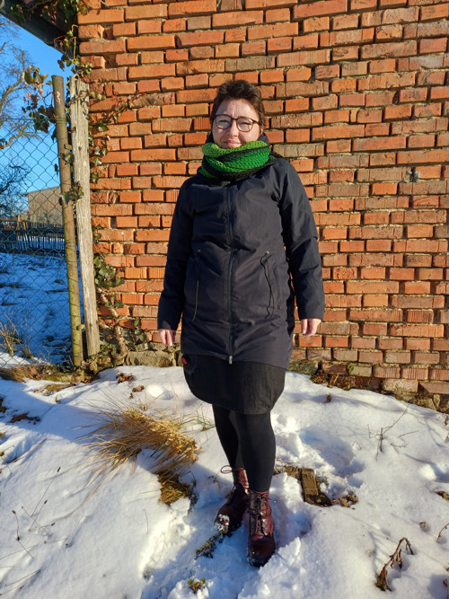 Háčkovaný šátek "Zelená oáza" — foto 3