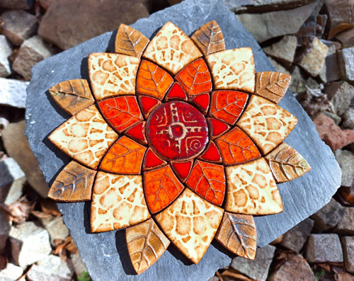 Mandala z keramických komponentů 129 — foto 2