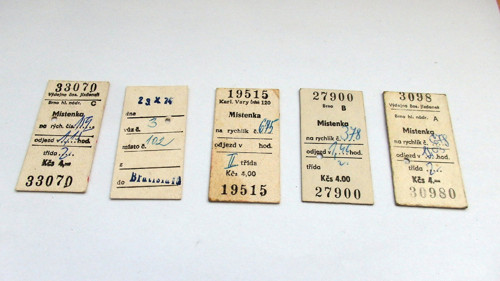 Místenky rok 1971 - 1979 č. 1 — foto 2