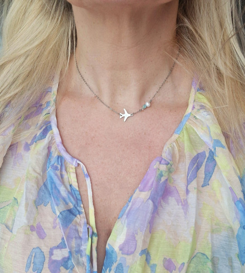 Náramek pro šťastný let*larimar*perla — foto 4
