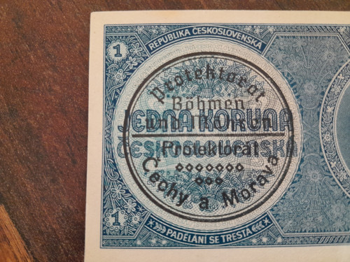 1 koruna 1938/40 protektorát — foto 2
