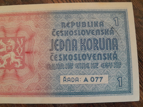1 koruna 1938/40 protektorát — foto 6