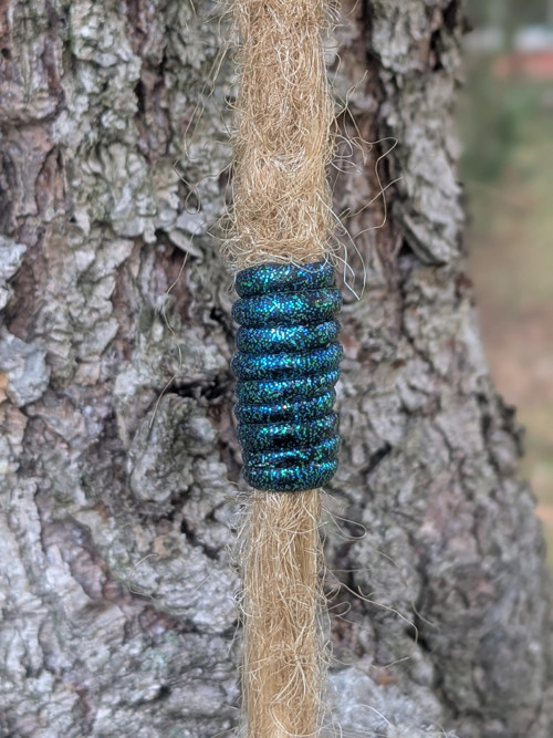 Třpytivá modrozelená spirála - prodáno jinde — foto 2