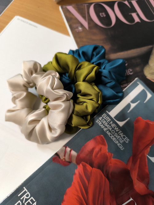 Nature collection hedvábné scrunchies gumičky — foto 3