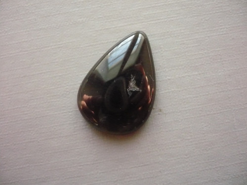 Kabošon - obsidián kouřový 24 mm, č.2f — foto 2
