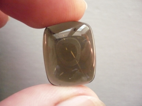 Kabošon - obsidián kouřový 20 mm, č.22f — foto 3