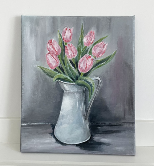 Kytice růžových tulipánů — foto 2