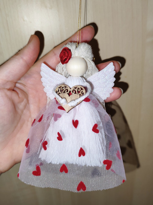 Macrame Andělka Valentýnka — foto 2