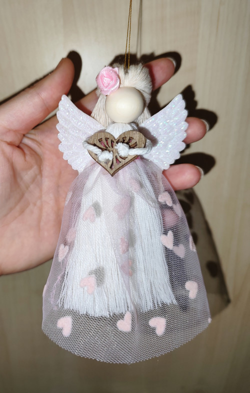 Macrame Andělka Valentýnka — foto 2