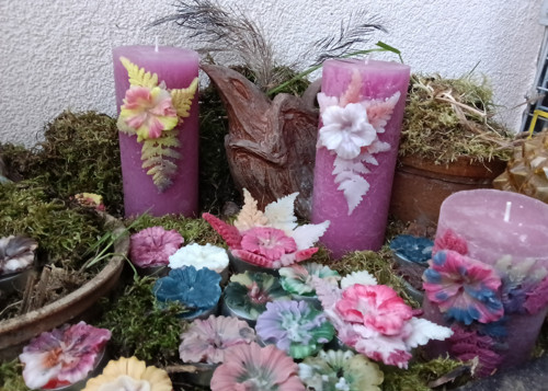 Velká růžová svíčka — foto 2