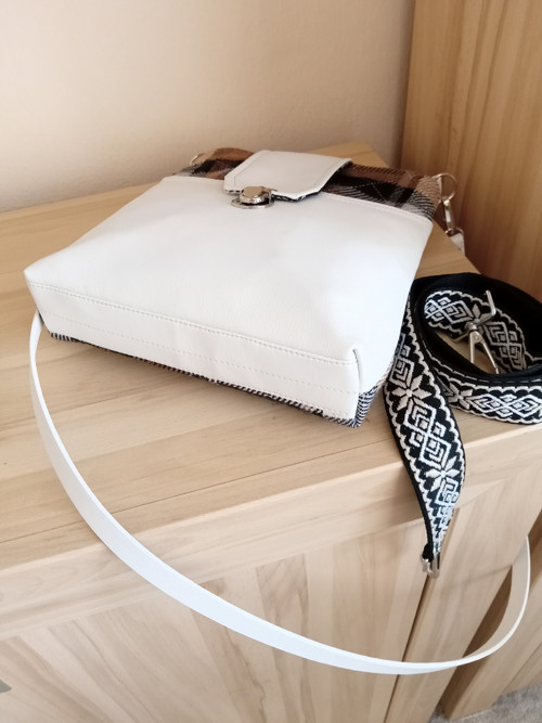 Kabelka - koženka+látka — foto 3