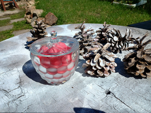 Větší svíčka srdce 1 ks — foto 3