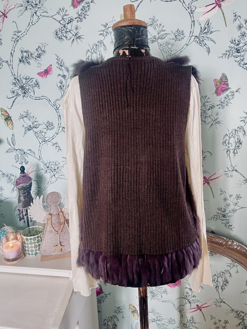 Vestička boho s kožešinkou — foto 5