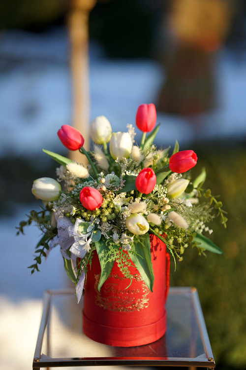 Flower box s tulipány — foto 2