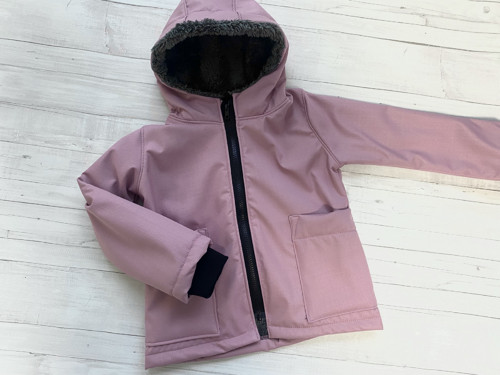 Softshell bunda dětská ZIMNÍ S BERÁNKEM Starorůž. — foto 2