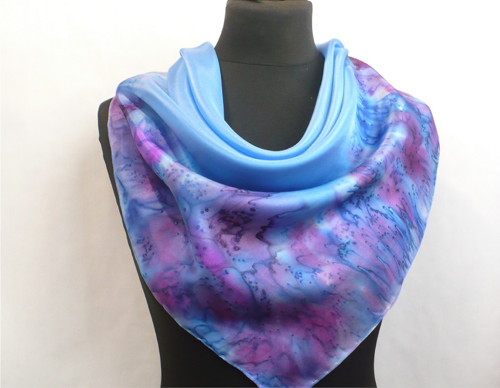 Hedvábný šátek Royal Blue. — foto 3